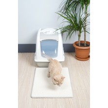 Feyza Design 40X55 cm Kedi Tuvalet Paspası Kedi Kumu Koruyucu Mat