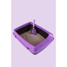 Feyza Design Kedi Açık Tuvalet ve Kürek Seti, Pratik ve Temiz Kullanım Için