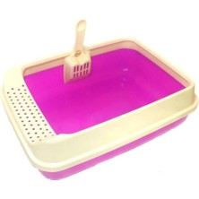 Feyza Design Pratik Izgaralı Kedi Tuvaleti, Açık Tasarım ve Kürek Hediyeli