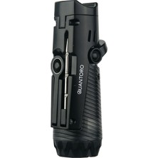 Quantum Quantoro MGM04-9 Delicili İğneli Üçlü Jet Alev E-Black Çakmak