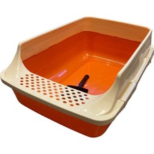 Feyza Design 60CM Büyük Kedi Tuvaleti, Hediyeli ve Konforlu Kullanım