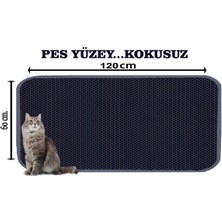 Feyza Design Elekli Tuvalet Paspası Kedi Kumu Önü Xxl 60X120 cm Koyu Gri