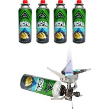 OL Outdoor 4 Adet 227 gr Gaz Kartuşu + Orcamp Midi Performans Ocak