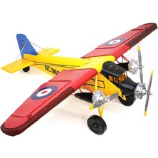 Costurera Dekoratif Metal Uçak Vintage Ev Ofis Hediyelik Savaş Uçağı