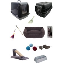 Feyza Design Kedi Başlangıç ve Tuvalet Seti, 10 Parça, Pratik ve Kullanışlı Paket