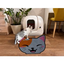 Feyza Design Desenli Kedi Kumu Paspası, Büyük Boy, 60X70 Cm, Şık ve Kullanışlı
