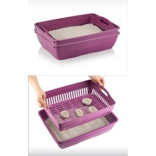 Feyza Design Pratik ve Temiz Kullanımlı Açık Kedi Tuvaleti, Hijyenik Tasarım