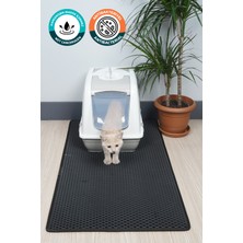 Feyza Design 60X110 cm Hücreli Kedi Kumu Paspası, Kedi Tuvalet Önü Matı