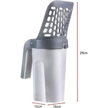 Feyza Design Renkli Hazneli Kedi Kumu Küreği, Pratik ve Şık Temizlik Aracı