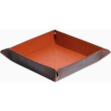 Ryoko Helsinki Valet Tray Oil Pull-Up Deri Masa Düzenleyici