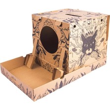 Feyza Design Rahat ve Şık Karton Kedi Kulübesi Iç Mekan Kullanımı Için Ideal