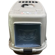 Feyza Design Büyük Boy Kapalı Kedi Tuvalet Kürek, Temiz ve Pratik Kullanım