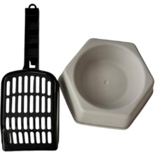 Feyza Design Pratik ve Şık Tekli Mama Kabı ile Kum Küreği Seti, Konforlu Kullanım