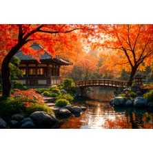 Göl Manzaralı Japon Evleri