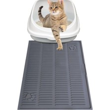 Feyza Design Yıkanabilir Su Geçirmez Kedi Tuvalet Paspası 60X40 Cm, Pratik ve Dayanıklı
