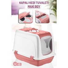 Feyza Design Şık ve Konforlu Maxi Boy Kedi Tuvaleti, Geniş ve Kullanışlı Tasarım