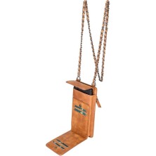 Sinerjim Avjin 6.9 inch Uyumlu Deri Kılıf Cüzdan Askılı TN11 Taba