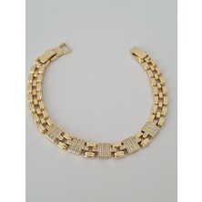 Loren Design Loren Desıgn Xuping Vip Bileklik- Zirkon Taşlı Gold Renk Kuyumcu Model Bileklik