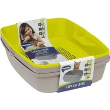 Feyza Design Geniş ve Şık Elektrikli Kedi Tuvaleti 43X57X27CM, Hijyenik Kullanım