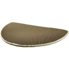 Feyza Design Güneş Şeklinde Elektrikli Kedi Kumu Paspası 65X38 Kahverengi