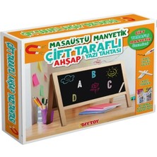 Kiddico Toys Masaüstü Manyetik Çift Taraflı Ahşap Yazı Tahtası