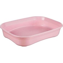 Feyza Design Yavru Kedi Tuvaleti, 41,5X30,5X8 Cm, Pembe, Pratik ve Şık Tasarım