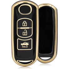 Rem Anahtar Cx-5 Mx-5 3 Buton Smart Nano Anahtar Kılıfı - Siyah