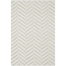 Cotto Home Arta CT012A Beyaz Halı Dekoratif Sisal Yumuşak Bukleli Tozsuz Salon Halısı Yatak Odası Iskandinav