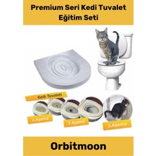 Feyza Design Premium Kum Kabı ve Klozet Alıştırma Seti, Yetişkin ve Yavru Kediler Için