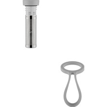smeg Bottle Tie Tutucu & Infuser Lid Demleme Termos Aksesuar Seti Gri 2'li