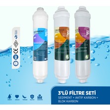 Su Arıtma Cihazı Için Inline 3lü Filtre Seti - Ideal Mağaza