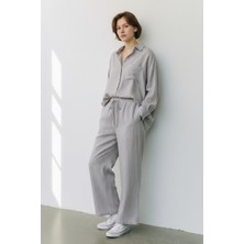 Smartjest Pamuk-Keten Görünümlü Comfort Ikili Kadın Takım