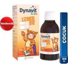 Dynavit Kids Lizinkid-B12 Şurup 150mL- Yemek Zamanı – Çocuk L-lizin Aminoasit Destek, B Vit, Krom, Çinko