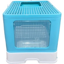 Feyza Design Kapalı Kedi Tuvaleti, Çekmeceli, Üstten Çıkışlı, Hediyeli