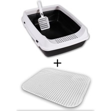 Feyza Design Açık Kedi Tuvaleti ve Kum Toplayıcı Paspas ile Temiz ve Havalı Mekan