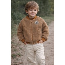 Noble Kids Çift Taraflı Peluş Hırka – Kadife İç Dokulu, Erkek Çocuk, 18 Ay – 6 Yaş