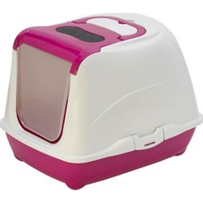 Feyza Design Fuşya Renkli Kapalı Tuvalet, 50 Cm, Pratik ve Şık Tasarım