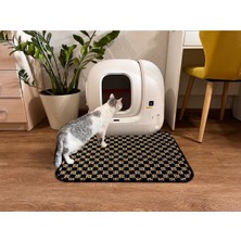 Feyza Design Desenli Büyük Boy Tuvalet Önü Kedi Kumu Paspası 60X80 cm