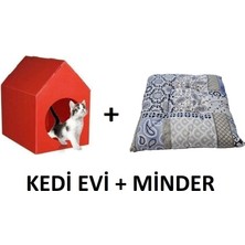 Feyza Design Kırmızı Renkli Kedi ve Köpek Kulübesi, Su Geçirmez, Rahat ve Şık Tasarım