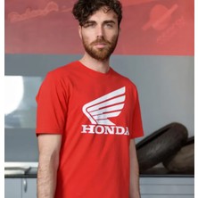 Honda Orjinal Kanat Logolu Kırmızı T-Shırt (08HOV-T192Y)