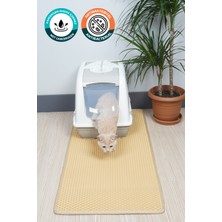 Feyza Design 50X110 cm Hücreli Kedi Kumu Paspası, Temiz ve Konforlu Alan Sağlar