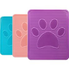 Feyza Design Çok Renkli Pati Desenli Evcil Hayvan Tuvalet Paspası 51,5X42,5 cm