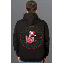 Bumeta Freezing Mode Christmas Yeniyıl Sweatshirt Unisex Kapüşonlu Hoodie
