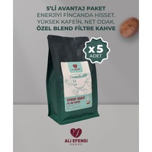 Ali Efendi Kahve 250 Gr. 5 Adet Sprint Roast Filtre Kahve