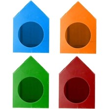 Feyza Design Su Geçirmez Kedi Evi, 4 Renkli, Pp Malzeme, Dayanıklı ve Şık Tasarım