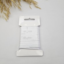 Kaf Kumaş 3 mm Yuvarlak Yumuşak Lastik Ip 5 mt | Bel Paça Don Lastiği | Aksesuar Lastiği