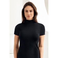 Şahinler Kadın Kısa Kollu Balıkçı Yaka Vücudu Saran Body 1035