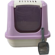 Feyza Design Ferahlatıcı Kedi Tuvaleti, Kokulu Filtreli ve Şık Tasarım 58X42X42