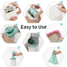 Feyza Design Yenilikçi Kedi Kumu Küreği, Hazneli ve Elekli, Temiz ve Pratik Kullanım