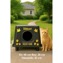 Feyza Design Rahat ve Güvenli Kedi Evi Kulübesi, Dış Mekan Için Şık ve Dayanıklı